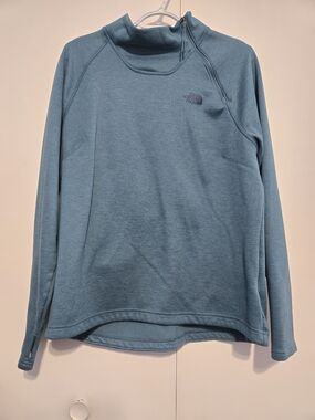 The North Face Women’s XL Blue 1/4 Zip Pullover Fleece Thumbholes Activewear